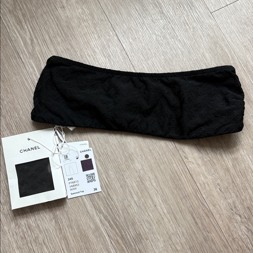 Chanel Black bandeau top
